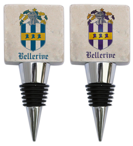 Marble Bottle Stopper with Bellerive Logo