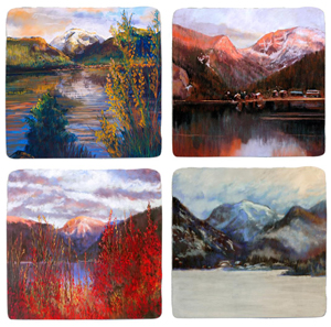 Mountain Paintings by Marjorie Cranston used for custom gifts by Classic Legacy