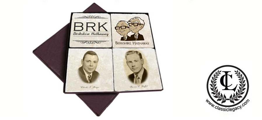 Berkshire Hathaway Marble Coasters Designed by Classic Legacy
