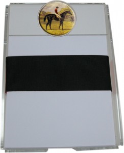 Notepad with Vintage Horse Race Medallion