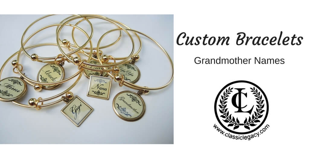 Custom Grandmother Name Bracelets 
