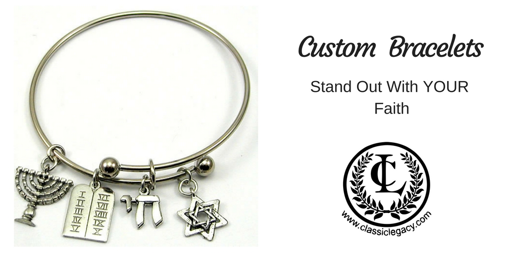 Custom Bracelet Faith Judaic Theme