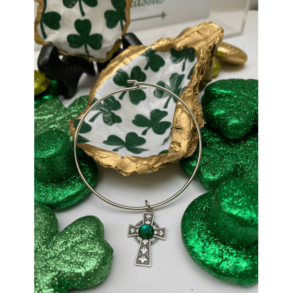 Irish cross bracelet for St. Patrick's Day